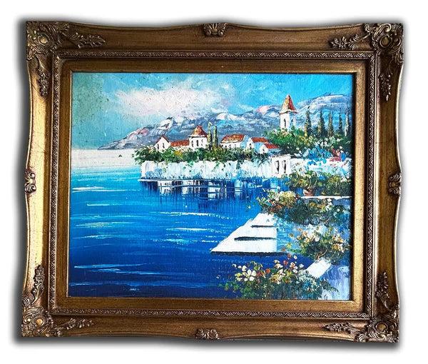 steve art gallery The mediterranean hand-painted oil painting 54x64 cm or 21x25 ins