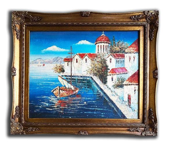 steve art gallery The mediterranean hand-painted oil painting 54x64 cm or 21x25 ins