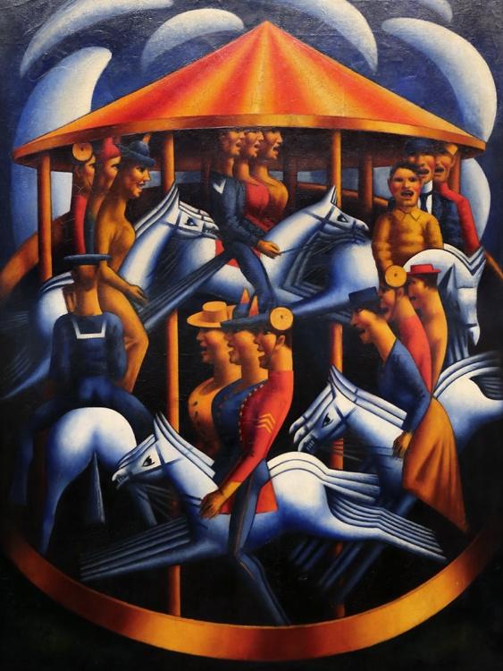 Steve Art Gallery The Merry-Go-Round Mark Gertler 50x40cm