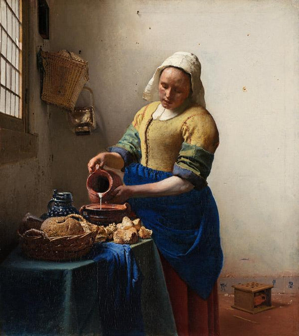 steve art gallery The Milkmaid Johannes Vermeer 46x41cm