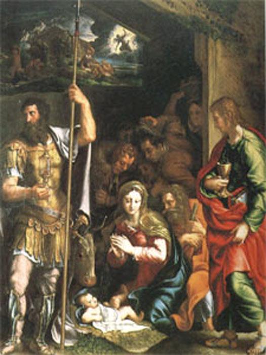 steve art gallery The Nativity and Adoration of the Shepherds Giulio Romano