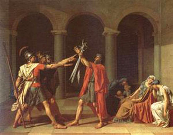 steve art gallery The Oath of the Horatii David Jacques-Louis 50x40cm