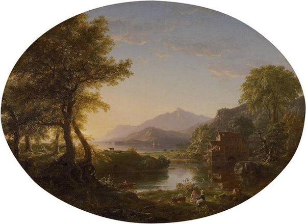 steve art gallery The Old Mill at Sunset Thomas Cole 50x40cm