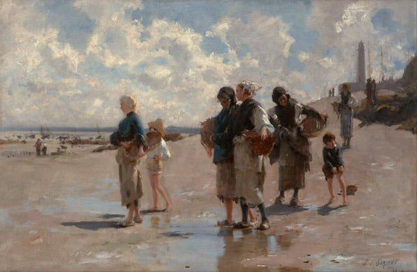 Steve Art Gallery The Oyster Gatherers Of Cancale John Singer Sargent 60x40cm