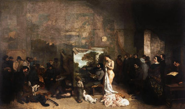 steve art gallery The Painter's Studio Gustave Courbet 60x40cm