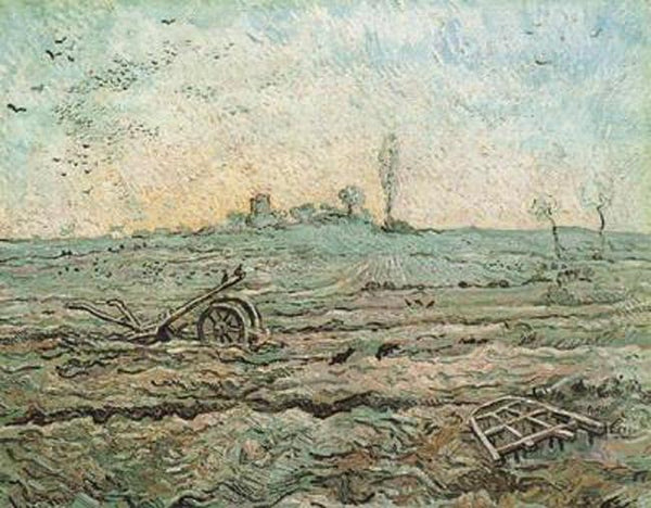 steve art gallery The Plough and the Harrow Vincent Van Gogh 50x40cm
