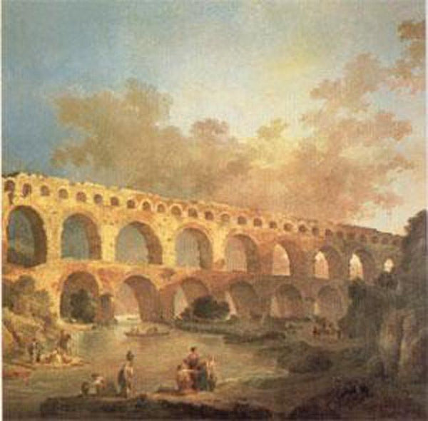 steve art gallery The Pont du Gard ROBERT Hubert 50x50cm