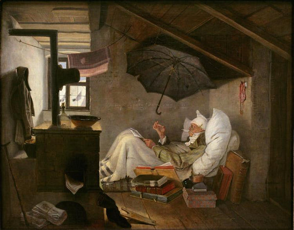 steve art gallery The Poor Poet Carl Spitzweg 36.3x46.7cm