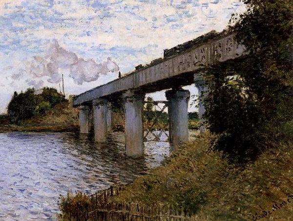 steve art gallery The Railway Bridge Claude Monet 54x71cm