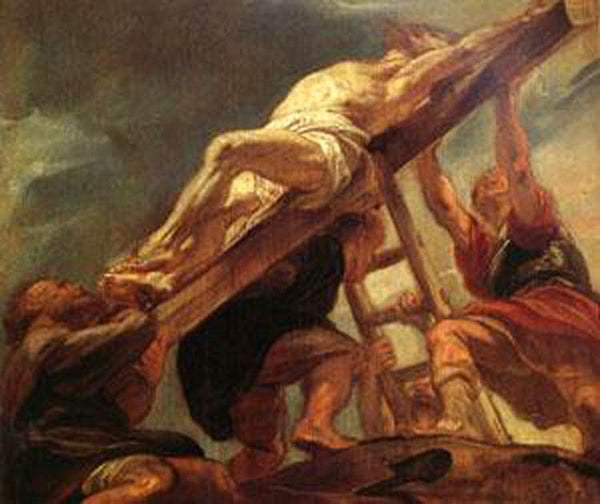 steve art gallery The Raising of the Cross Peter Paul Rubens 60x50cm