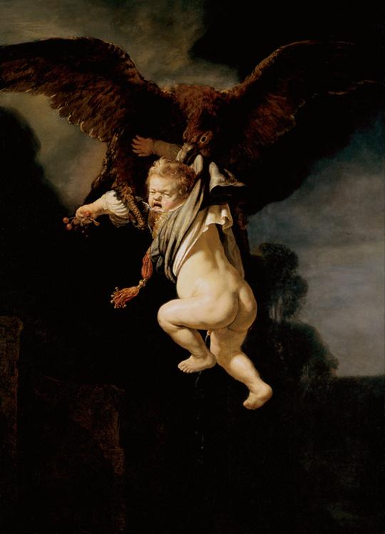 steve art gallery The rape of Ganymede REMBRANDT Harmenszoon van Rijn 50x40cm