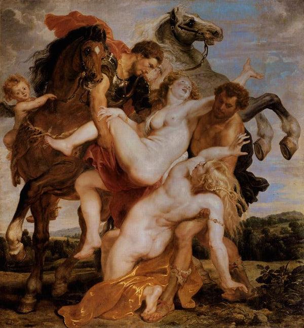 steve art gallery The Rape of the Daughter of Leucippus Peter Paul Rubens 50x50cm
