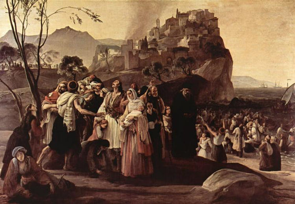 steve art gallery The Refugees of Parga Francesco Hayez 60x40cm