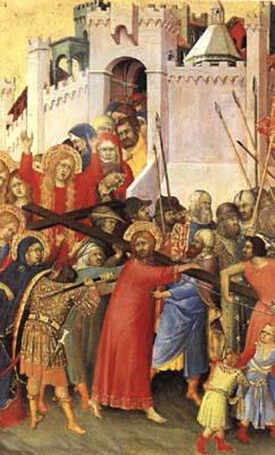 steve art gallery The Road to Calvary Simone Martini 29.5x20.5cm