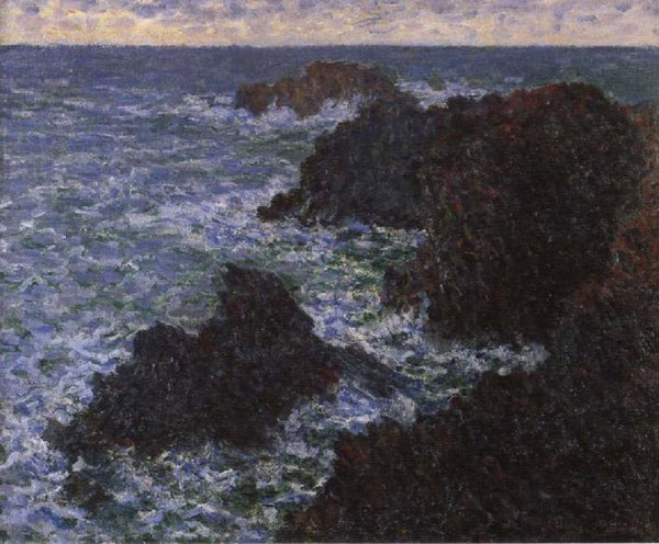 steve art gallery The Rocks of Belle-lle Claude Monet 60x50cm
