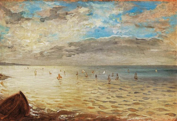 steve art gallery The Sea at Dieppe Eugene Delacroix 35x51cm