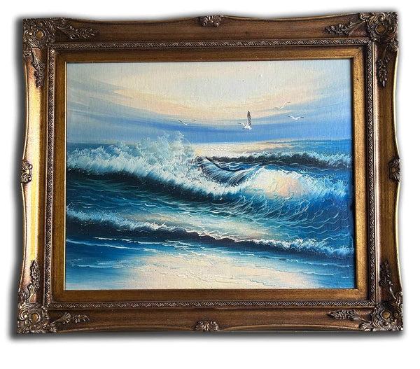 steve art gallery The sea hand-painted oil painting 54x64 cm or 21x25 ins