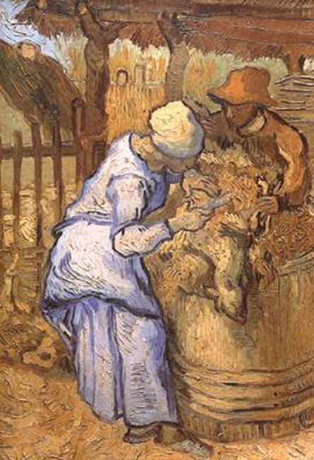 steve art gallery The Sheep-Shearers Vincent Van Gogh 43.5x29cm