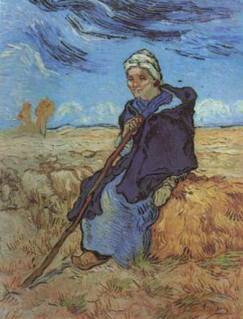 steve art gallery The Shepherdess Vincent Van Gogh 52.7x40.7cm