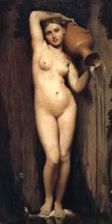 steve art gallery The Source Jean Auguste Dominique Ingres 80x40cm