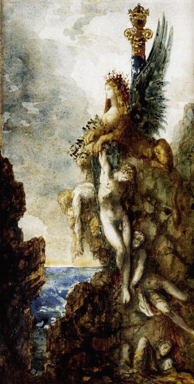 steve art gallery The Sphinx Gustave Moreau 31.5x17.7cm