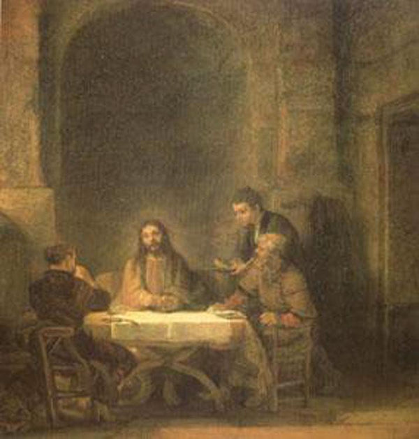 steve art gallery The Supper at Emmaus REMBRANDT Harmenszoon van Rijn 50x50cm