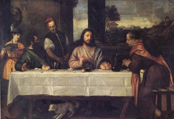 steve art gallery The Supper at Emmaus Titian 60x40 cm