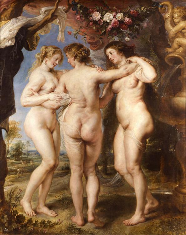 steve art gallery The Three Graces Peter Paul Rubens 50x40cm