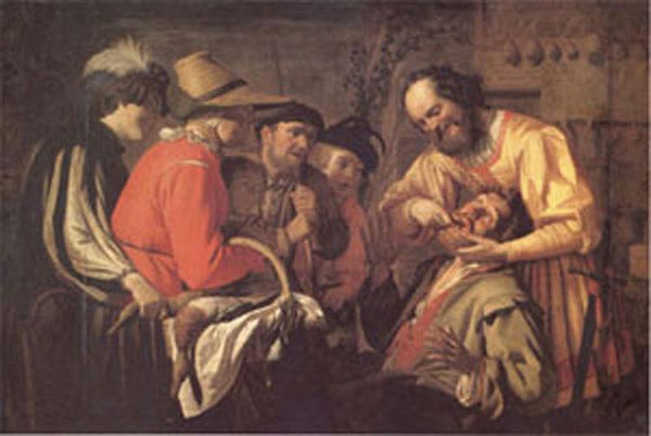 steve art gallery The Tooth Puller Gerrit van Honthorst 60x40cm