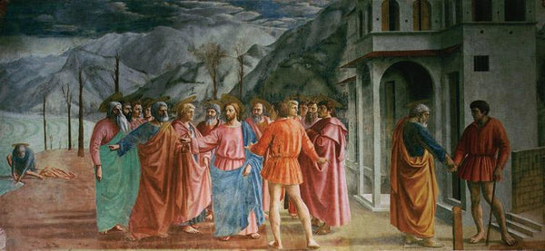 steve art gallery The Tribute Money MASACCIO 80x40cm