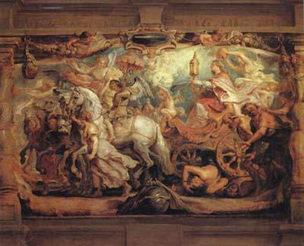 steve art gallery The Triumph of the Church Peter Paul Rubens 50x40cm