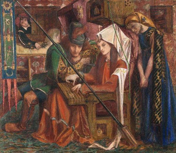 steve art gallery The Tune of Seven Towers Dante Gabriel Rossetti 31.4x36.5cm