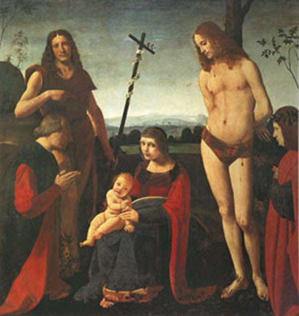 steve art gallery The Virgin and Child with Saints John the Baptist Giovanni Antonio