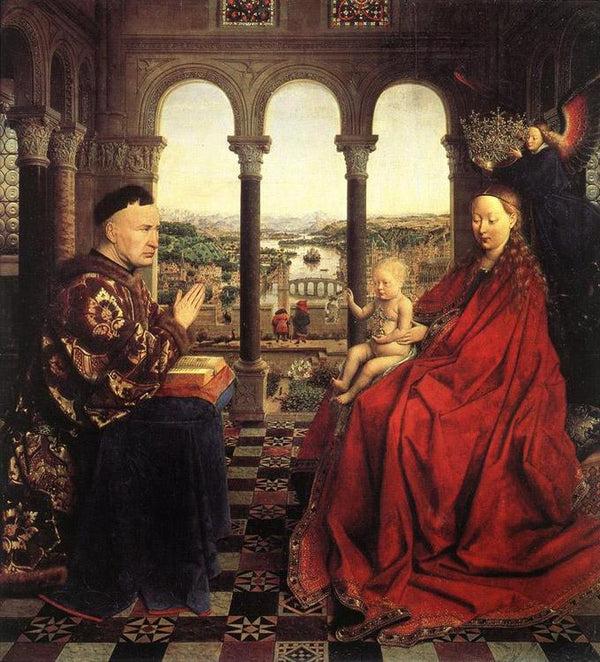 steve art gallery The Virgin of Chancellor Rolin Jan Van Eyck 66x62cm