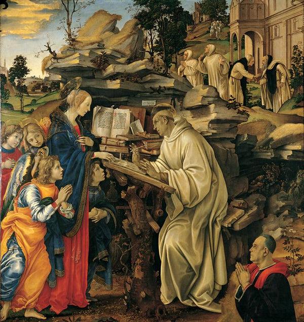 steve art gallery The Vision of St Bernard Filippino Lippi 50x50cm