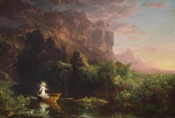 steve art gallery The Voyage of Life:Childhood Thomas Cole 60x40cm