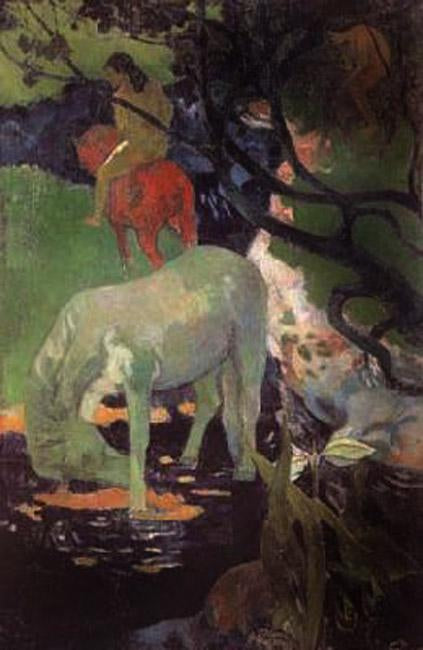 steve art gallery The White Horse Paul Gauguin 60x40cm