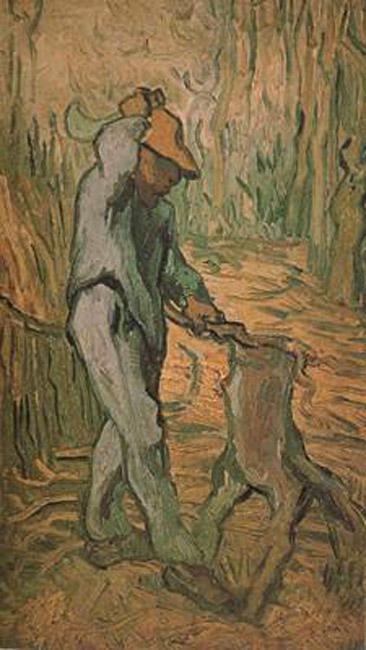 steve art gallery The Woodcutter Vincent Van Gogh 43.5x25cm