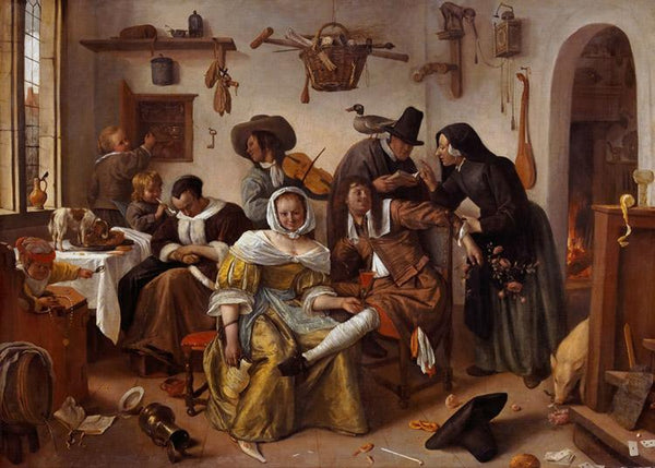 steve art gallery The Word Upside Down Jan Steen 60x40cm