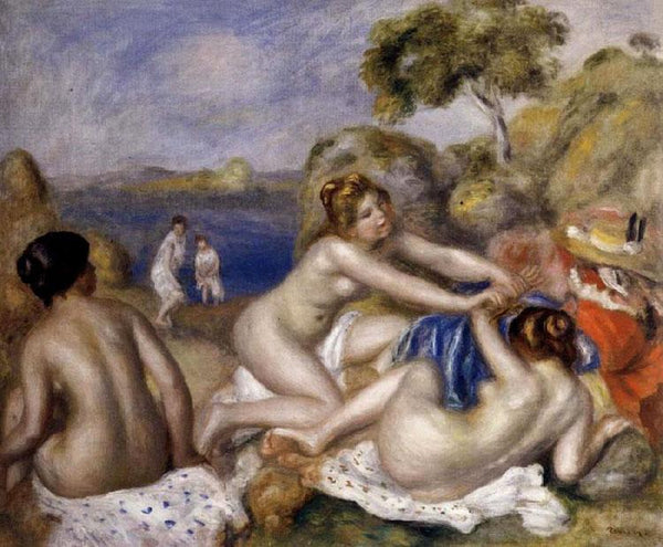 steve art gallery Three Bathers with a Crab Pierre Renoir 54.6x65.7cm