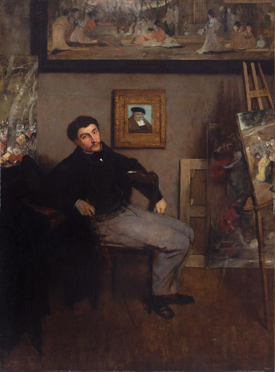 steve art gallery Tissot in an artist's studio James Tissot 50x40cm