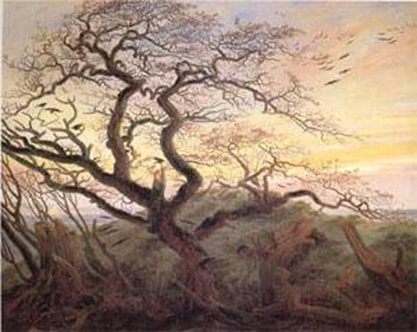 steve art gallery Tree with Crows Tumulus Caspar David Friedrich 59x74cm