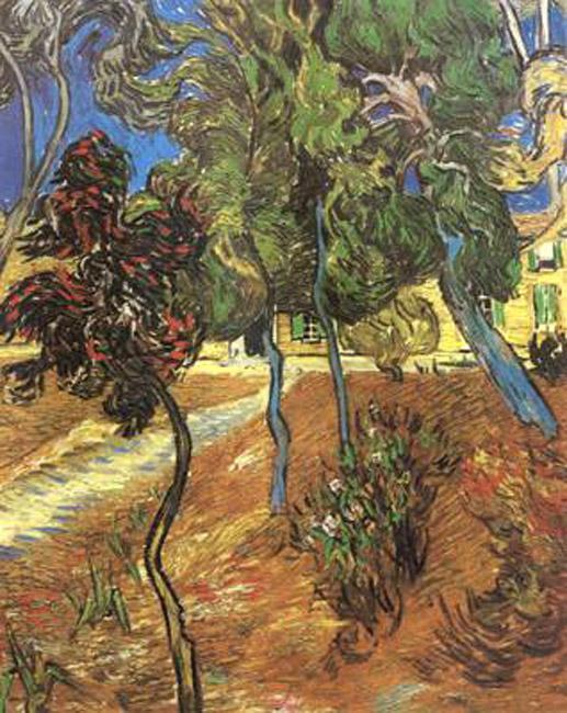 steve art gallery Trees in the Garden of Saint-Paul Hospital Vincent Van Gogh 73x60cm