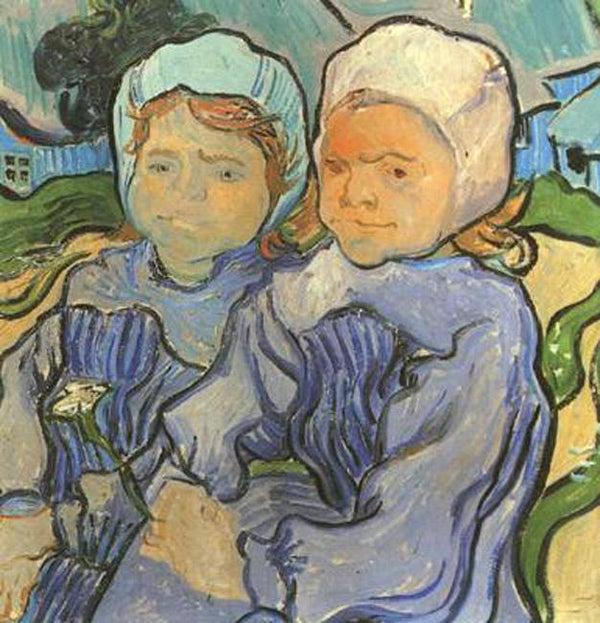 steve art gallery Two Children Vincent Van Gogh 51.2x51cm
