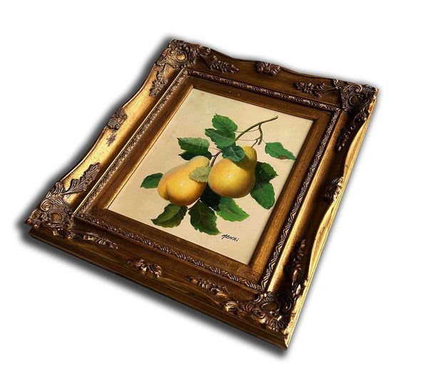 Steve Art Gallery Two Pears Hand-painted 34x39 Cm Eller 14x16 Ins