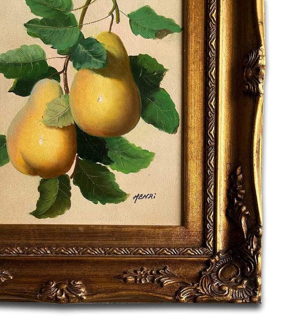 Steve Art Gallery Two Pears Hand-painted 34x39 Cm Eller 14x16 Ins