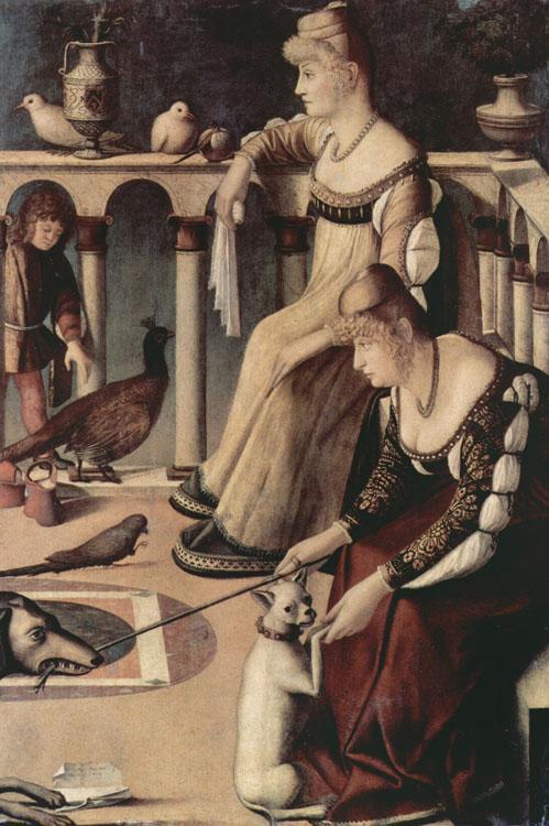 steve art gallery Two Venetian Ladies on a Balcony Vittore Carpaccio 60x40cm
