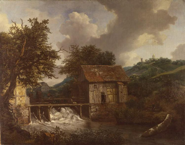 steve art gallery Two Watermills and an open Sluice Jacob van Ruisdael 50x40cm