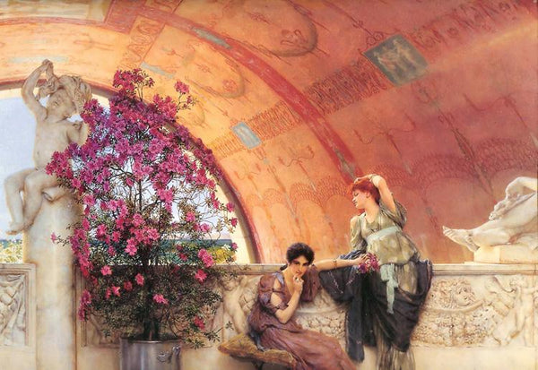 steve art gallery Unconscious Rivals Alma-Tadema Sir Lawrence 45.1x65.8cm