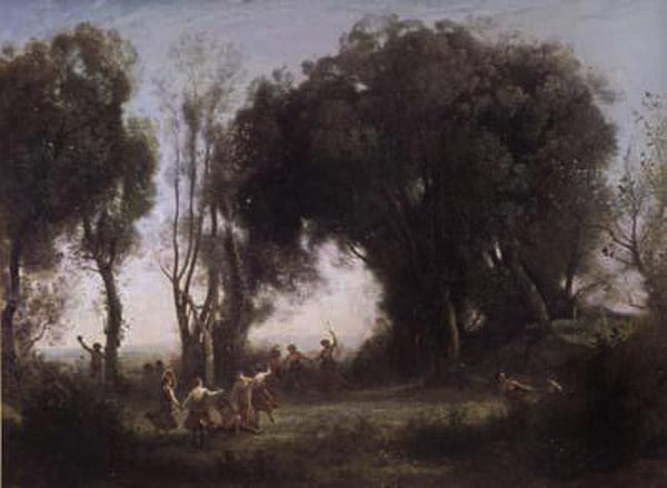 steve art gallery Une matinee Jean Baptiste Camille Corot 50x40cm